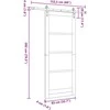 Slankios durys ORKDAL Balta 83 x 202 cm