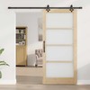 Slankios durys ORKDAL Natūrali ir juoda 93 x 202 cm