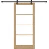 Slankios durys ORKDAL 93 x 202 cm Natūrali ir juoda