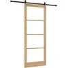 Slankios durys Natūrali ir juoda 93 x 232 cm