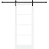 Slankios durys ORKDAL Balta ir juoda 83 x 202 cm