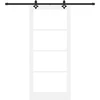 Slankios durys ORKDAL 93 x 211 cm Balta ir juoda