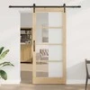 Slankios durys Natūrali ir juoda 93 x 211 cm