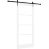 Slankios durys 93 x 211 cm Tvirtos pušies mediena ir stiklas