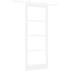Slankios durys 93 x 232 cm Tvirtos pušies mediena ir stiklas