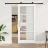 Slankios durys ORKDAL Balta ir juoda 93 x 211 cm