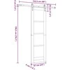 Slankios durys ORKDAL Balta 61 x 198,5 cm