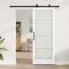 Slankios durys ORKDAL Balta ir juoda 83 x 211 cm