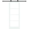 Slankios durys ORKDAL Balta ir juoda 83 x 211 cm