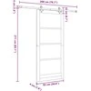 Slankios durys Natūrali 93 x 211 cm