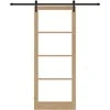 Slankios durys ORKDAL Natūrali ir juoda 93 x 232 cm