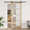 Slankios durys ORKDAL Natūrali ir juoda 93 x 232 cm