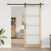Slankios durys ORKDAL Natūrali ir juoda 93 x 232 cm