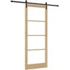 Slankios durys ORKDAL Natūrali ir juoda 93 x 232 cm