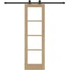 Slankios durys ORKDAL Natūrali ir juoda 61 x 198,5 cm