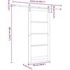 Slankios durys ORKDAL Natūrali 93 x 202 cm