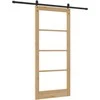 Slankios durys ORKDAL Natūrali ir juoda 93 x 211 cm