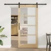 Slankios durys ORKDAL Natūrali ir juoda 93 x 202 cm