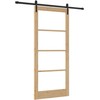 Slankios durys ORKDAL Natūrali ir juoda 93 x 211 cm