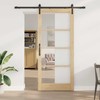 Slankios durys ORKDAL Natūrali ir juoda 93 x 211 cm