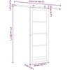Slankios durys ORKDAL Balta 83 x 211 cm