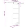 Slankios durys Balta 83 x 211 cm