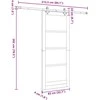 Slankios durys Balta 83 x 202 cm