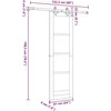Slankios durys Balta 61 x 198,5 cm