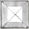 Smeigiami kuoliukai, 2vnt., sidabriniai, 10x10x76cm, plienas