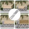 Smūgio įdėklas 12 vnt. Sidabro 50 x 10 x 1,2 mm Geležis