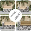 Smūgio įdėklas 2 vnt. Sidabro 50 x 10 x 1,2 mm Geležis