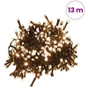 Smulkių LED lempučių girlianda, 13m, PVC, 400 šiltų baltų LED