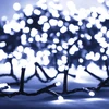 Smulkių LED lempučių girlianda, 45m, PVC, 2000 šaltų baltų LED