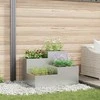 Sodo vazonas Sidabro 100 x 100 x 60 cm Galvanizuotas plienas