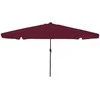 Sodo skėtis Bordo raudona 395 x 395 x 245 cm Poliesteris