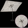 Sodo skėtis su LED šviesomis ir standu 200 x 300 cm Poliesteris