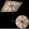 Sodo skėtis su LED šviesomis ir standu 200 x 300 cm Poliesteris