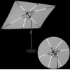 Sodo skėtis su LED šviesomis ir standu 200 x 300 cm Poliesteris