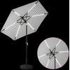 Sodo skėtis su LED šviesomis ir standu 230 x 230 cm Poliesteris