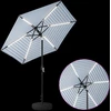 Sodo skėtis su LED šviesomis ir standu 230 x 230 cm Poliesteris