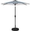 Sodo skėtis su LED šviesomis ir standu 230 x 230 cm Poliesteris