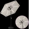 Sodo skėtis su LED šviesomis ir standu 230 x 230 cm Poliesteris