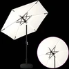 Sodo skėtis su LED šviesomis ir standu 230 x 230 cm Poliesteris
