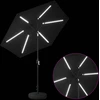 Sodo skėtis su LED šviesomis ir standu 230 x 230 cm Poliesteris