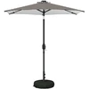 Sodo skėtis su LED šviesomis ir standu 230 x 230 cm Poliesteris