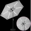 Sodo skėtis su LED šviesomis ir standu 270 x 270 cm Poliesteris