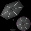 Sodo skėtis su LED šviesomis ir standu 270 x 270 cm Poliesteris