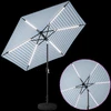 Sodo skėtis su LED šviesomis ir standu 270 x 270 cm Poliesteris