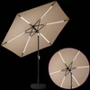 Sodo skėtis su LED šviesomis ir standu 270 x 270 cm Poliesteris