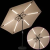 Sodo skėtis su LED šviesomis ir standu 300 x 300 cm Poliesteris